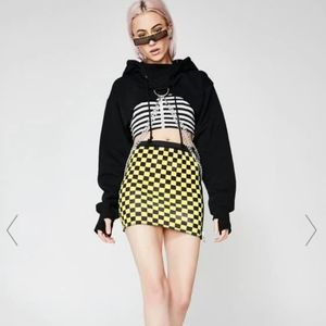 Cropped black sweater